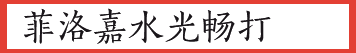 菲洛嘉水光畅打